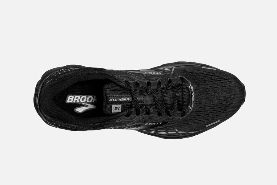 Brooks Adrenaline GTS 21 Road Running Shoes Mens - Black - YLZFP-0158